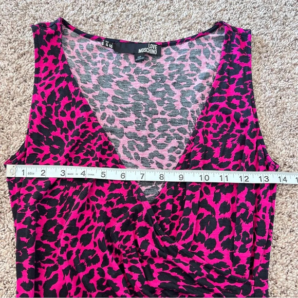 Love Moschino Cheetah Print Sleeveless Dress - Picture 10 of 13